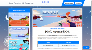 bonus de bienvenues casino azur