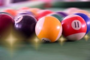 multiples boules de jeu numérotées