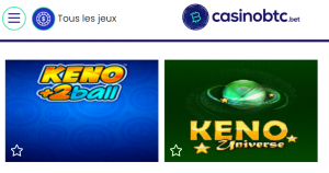 jeu keno sur casinobtc.bet
