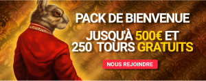Royal Rabbit Casino Pack de Bienvenue