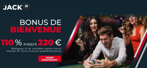 jack21 bonus de bienvenue