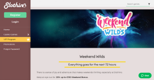 bonus week end boost Slothino