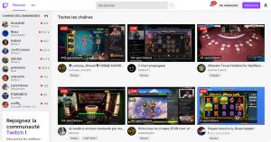 Streaming des jeux de casino en ligne