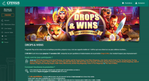 Cresus Casino Drops and Wins