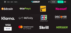 Casinozer système de paiement sécurisé