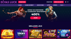 interface divas luck casino