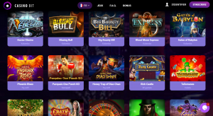 différents jeux de casino sur Casinobit