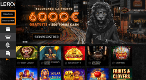 Casino Le Roi Johnny interface