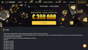 Fairspin Casino tournoi