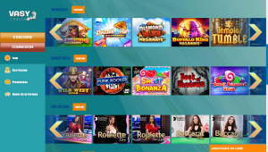 Vasy Casino jeux editeurs
