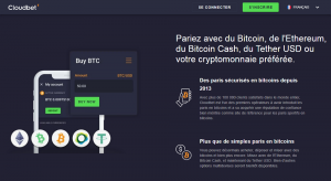cloudbet Dépôt via portefeuille électronique