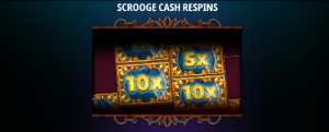 fonctionnalites de Scrooge Megaways