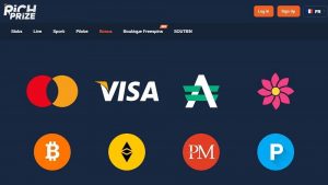 modes paiements RichPrize Casino