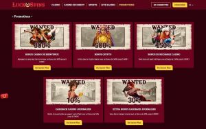 Luck of Spins promotions