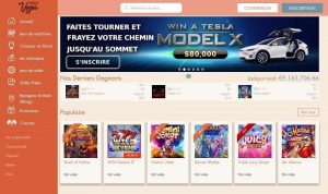 Extra Vegas page accueil