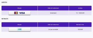 depots et retraits europe fortune