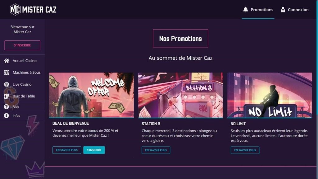 promotions Mister Caz