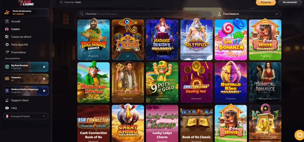 mad casino machines à sous