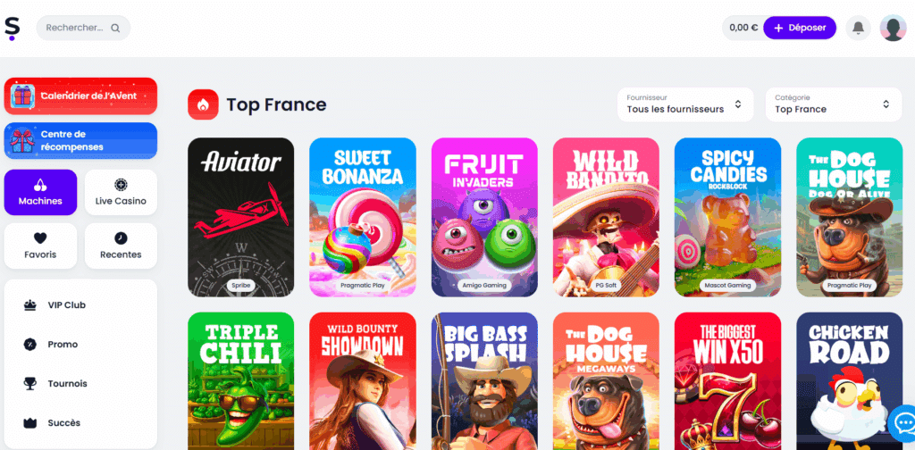 slott jeux top france